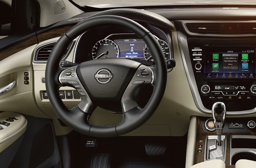 Smooth Leather-wrapped Steering Wheel